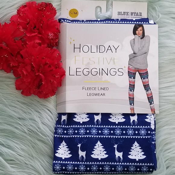 Pants - *NWT Cute reindeer & Christmas tree leggings